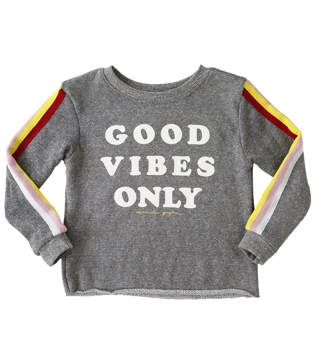 Spiritual Gangster Kids Good Vibes Only Yoga Crop Sweatshirt - 8