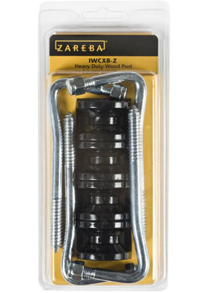Zareba IWCXB-Z Heavy Duty Wood Post Corner Insulator, Black